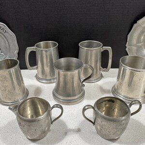 Pewter Collection 11 Pieces